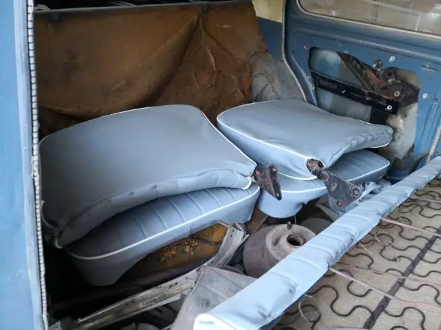 1958 fiat milllicento, california car, inside storage for over 35 years, project