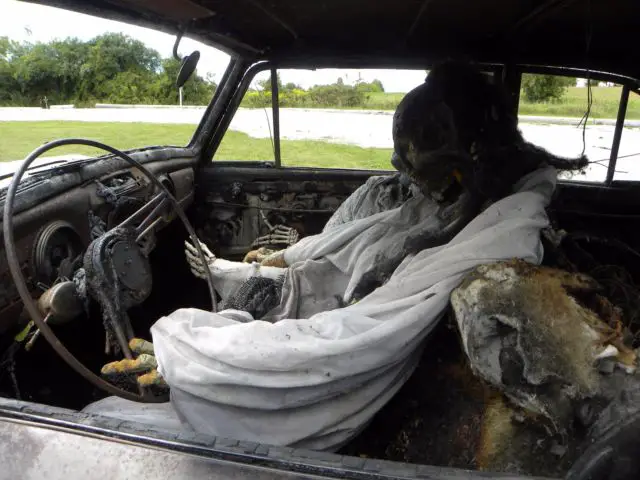 1948 lincoln continental halloween prop car