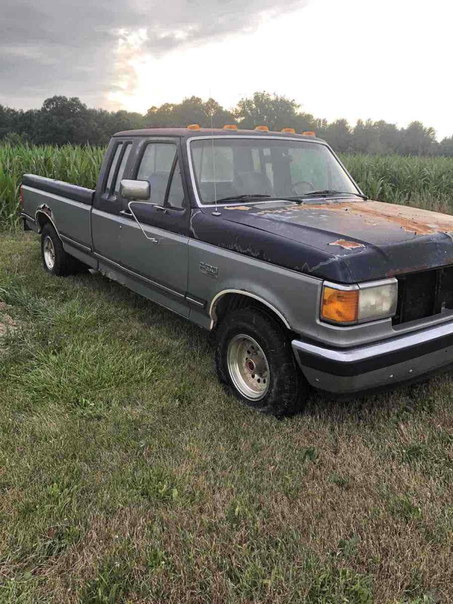 1991 ford f-150 pickup grey rwd automatic