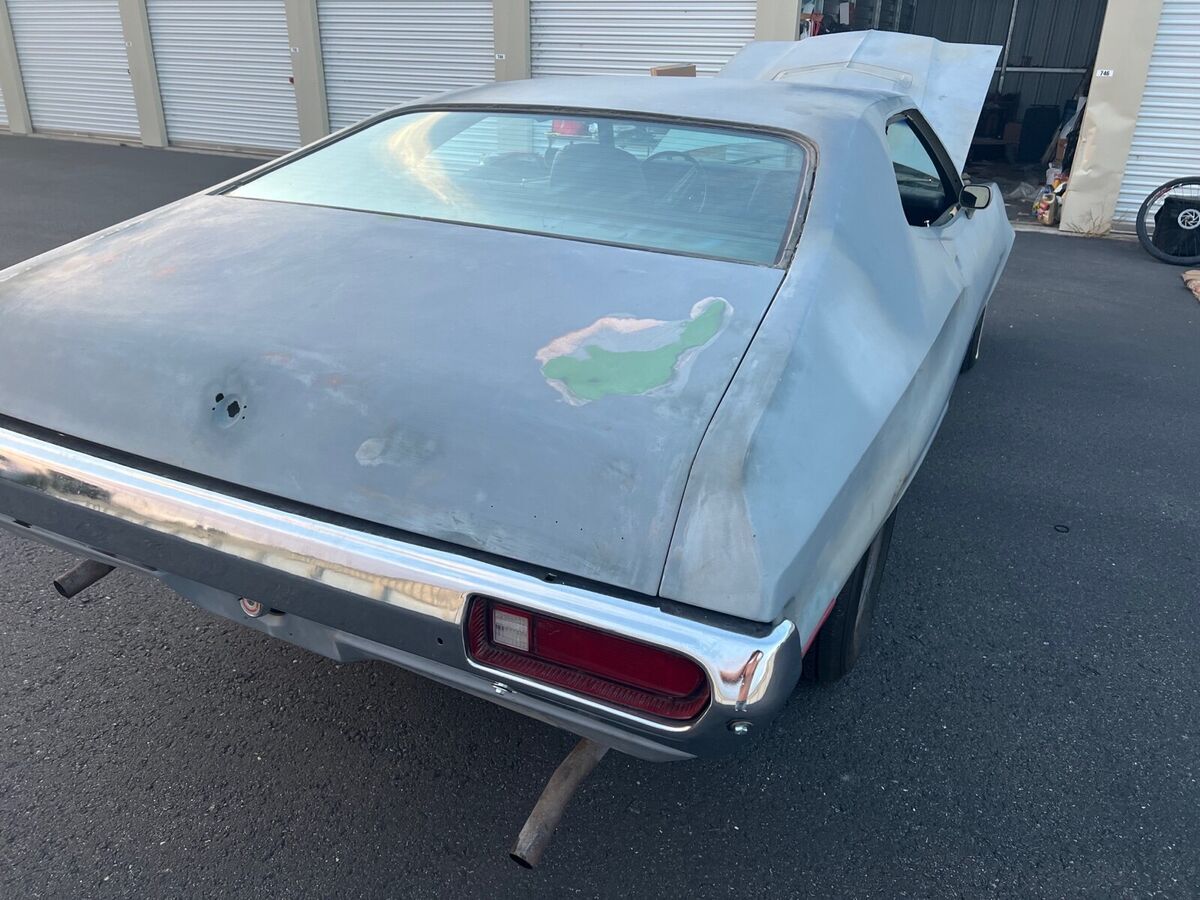1972 ford torino coupe grey rwd automatic sport