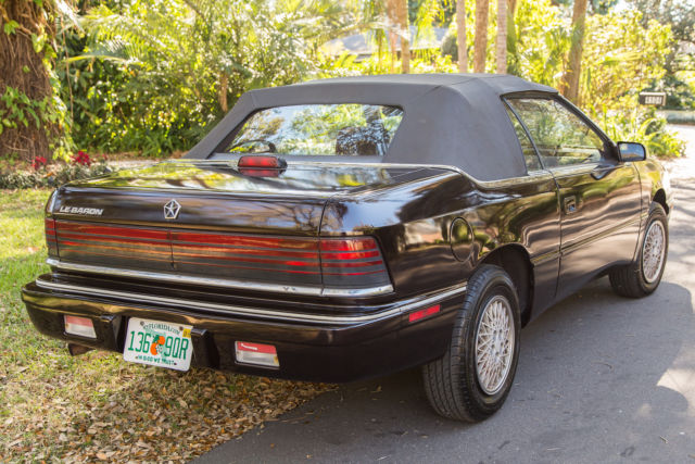 1991 chrysler lebaron gtc convertible 3.0l v6
