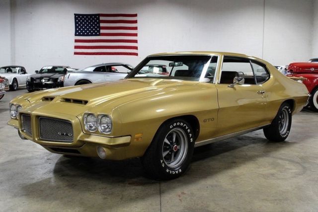 1971 pontiac gto 41943 miles gold coupe 400ci v8 turbo 400 automatic