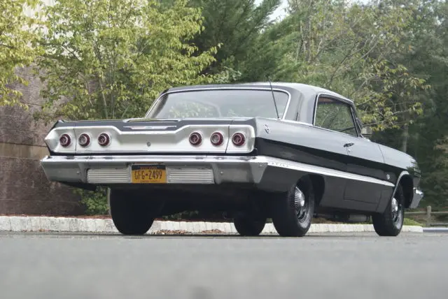 1963 chevrolet impala 327 manual numbers matching !!! must see !!! black/red