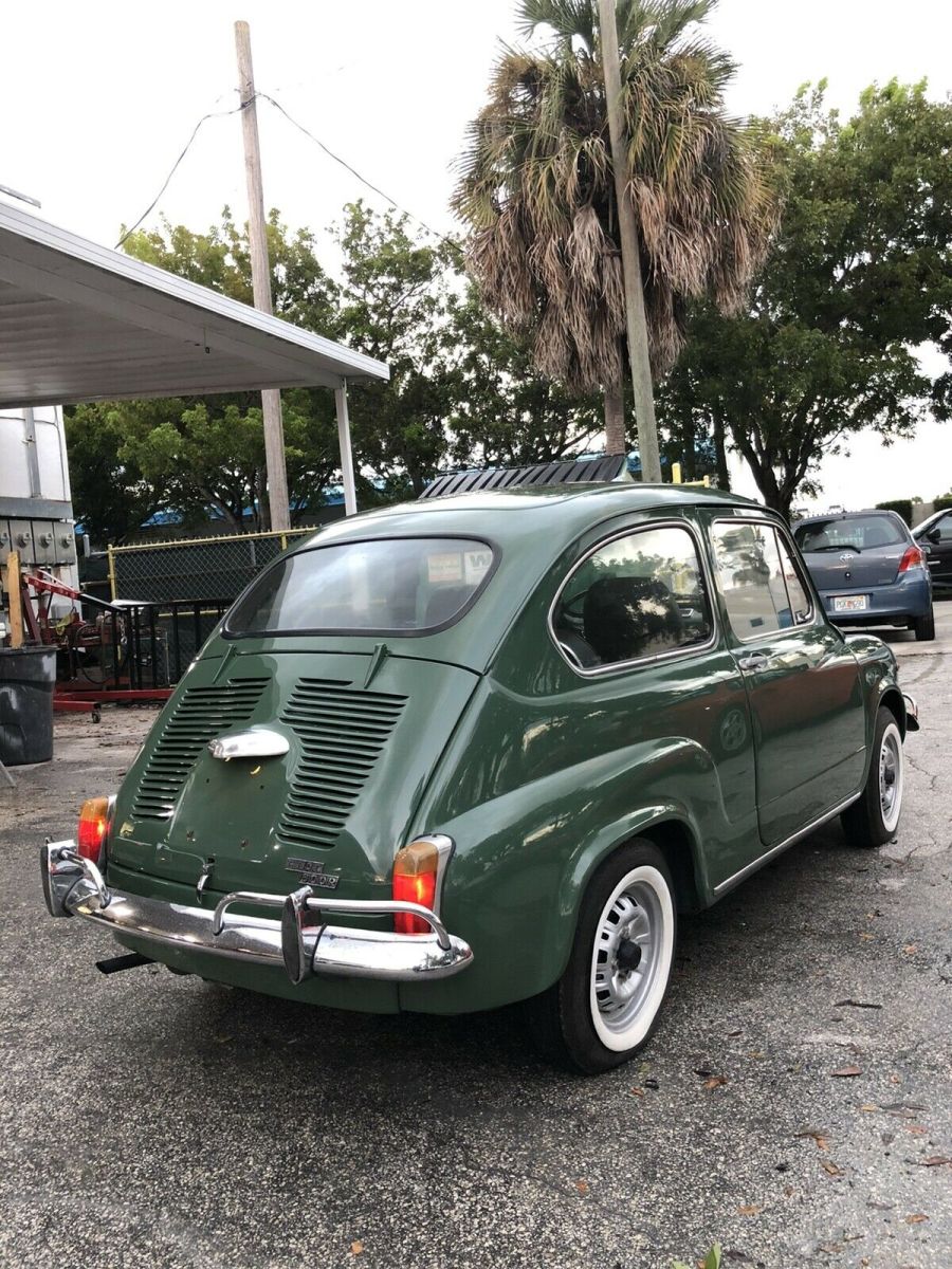 1971 fiat 600 coupe green fwd manual 600r