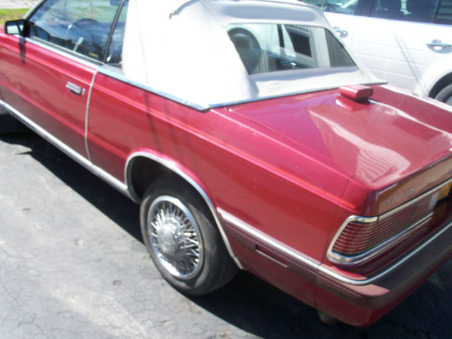 1986 chrysler convertible