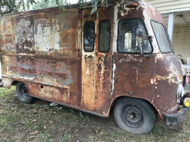 1953 gmc step van no reserve!!! van brown rwd manual