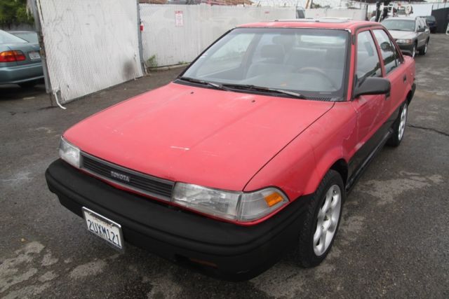 1990 toyota corolla manual 4 cylinder no reserve