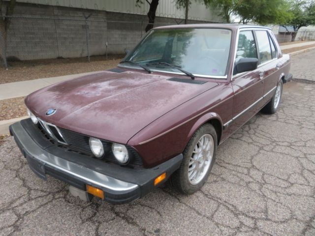 1984 bmw 533i 5 spd manual ac rust rot free sw car sunroof not m5 m6 driver
