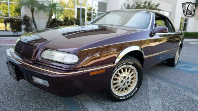 wildberry metallic 1993 chrysler lebaron 3.0l v6 f sohc 12v 3 speed automatic a