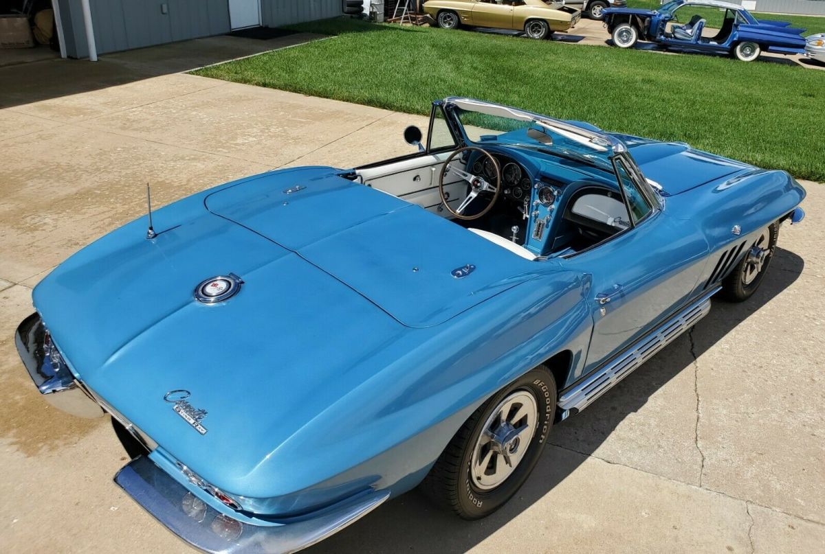1965 corvette #'s match l79 350hp with factory ac ps pb 2 tops side exhaust