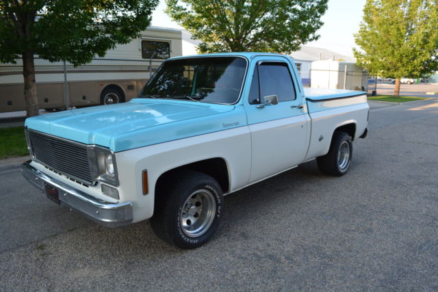 1974 chevy c10 cheyenne super short wide box truck