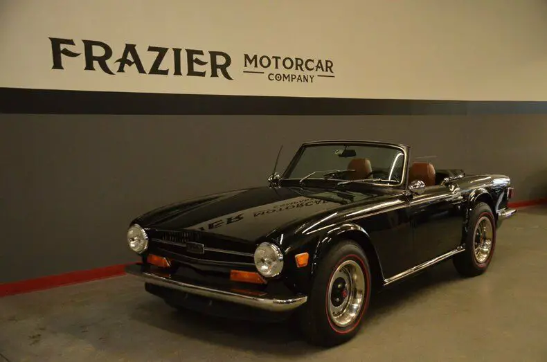 beautifully restored black/tan 1972 tr6 roadster