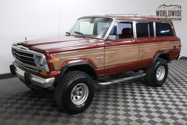 1986 jeep grand wagoneer lifted with crate 360 v8 and ac!