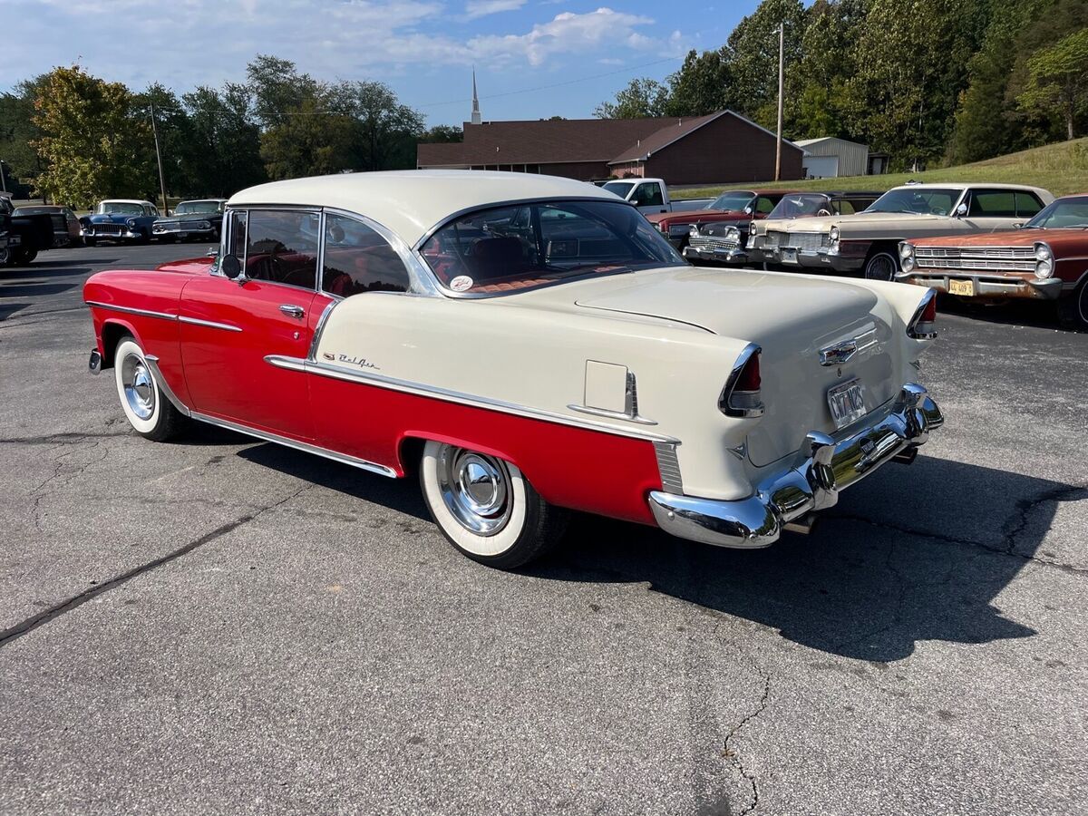 1955 chevrolet bel air 2 door hardtop coupe 327 auto a/c