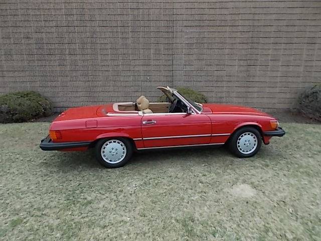 1988 mercedes-benz 560-class 560 sl 2dr convertible 44,082 miles red convertible