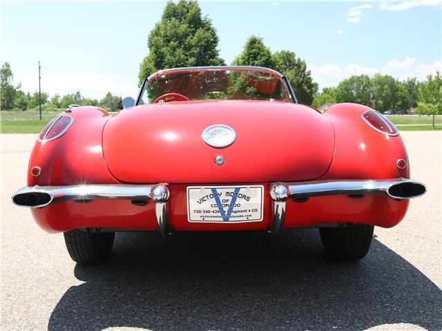 1959 chevrolet corvette - 15,800 miles - v8 - 4 speed - roman red