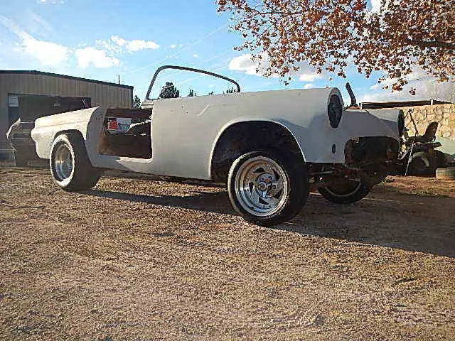 1955 tbird hot rod project car rat gasser scta t-bird barn find 1957