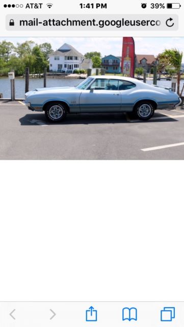oldsmobile 442 classic collector car coupe automatic rare rwd