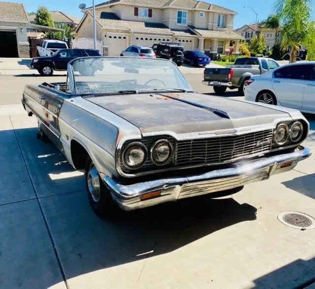 1964 chevrolet convertible impala convertible black rwd automatic impala