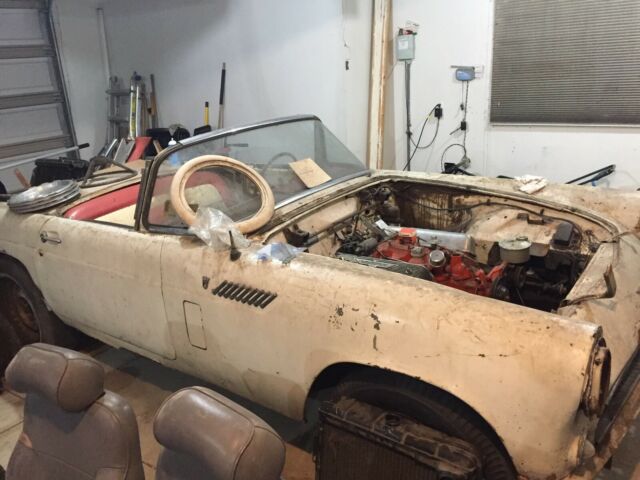 1956 thunderbird 56 tbird t-bird p-code convertible hard top 312 y-block