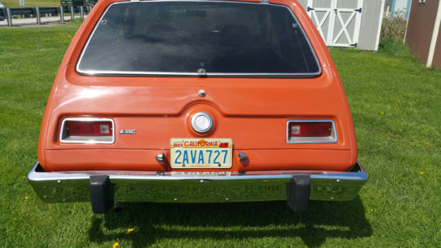 amc gremln restored rustfree car hockey puck stripes added recently