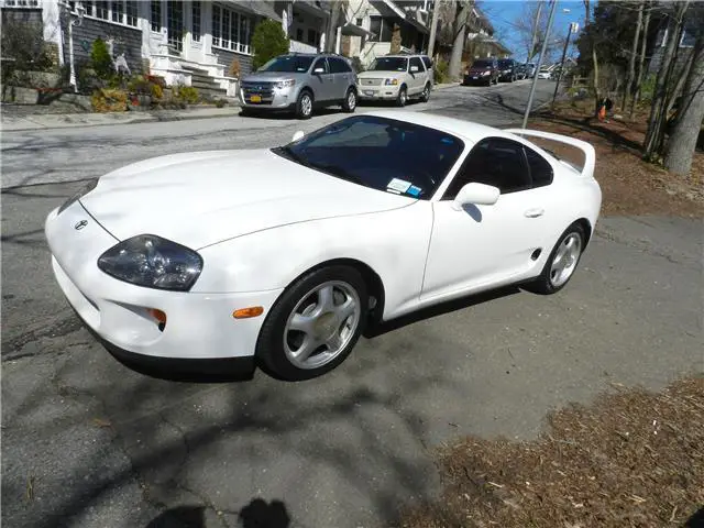 1994 toyota supra twin turbo w/sport roof 55000 miles white targa 6 cylinder