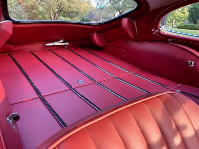 restored & documented 1966 jaguar e-type coupe opalescent gunmetal gray over red