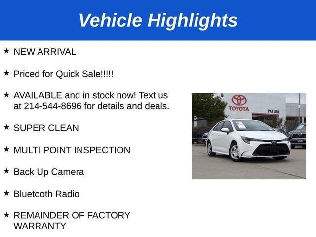 2022 toyota corolla le