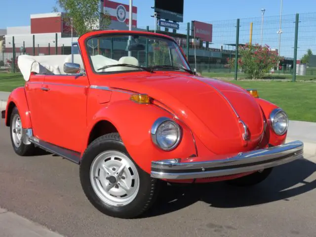 1979 vw super beetle cabriolet, 1600cc fuel injected, michelins, cd, restored!!