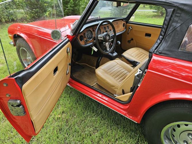 sporting six: 1975 triumph tr6 convertible in annapolis, maryland