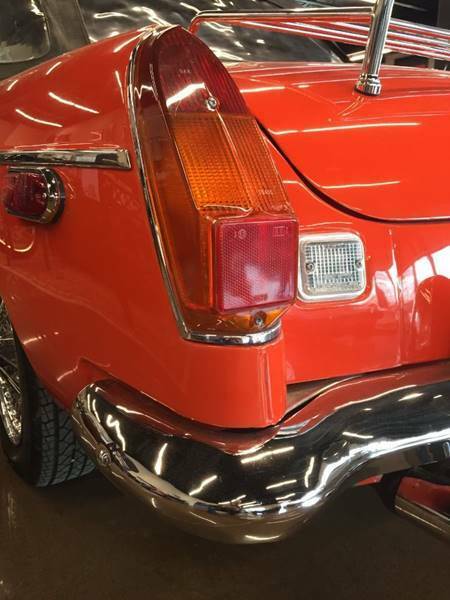 1974 mg mgb 24122 miles orange convertible i4 1.8l manual