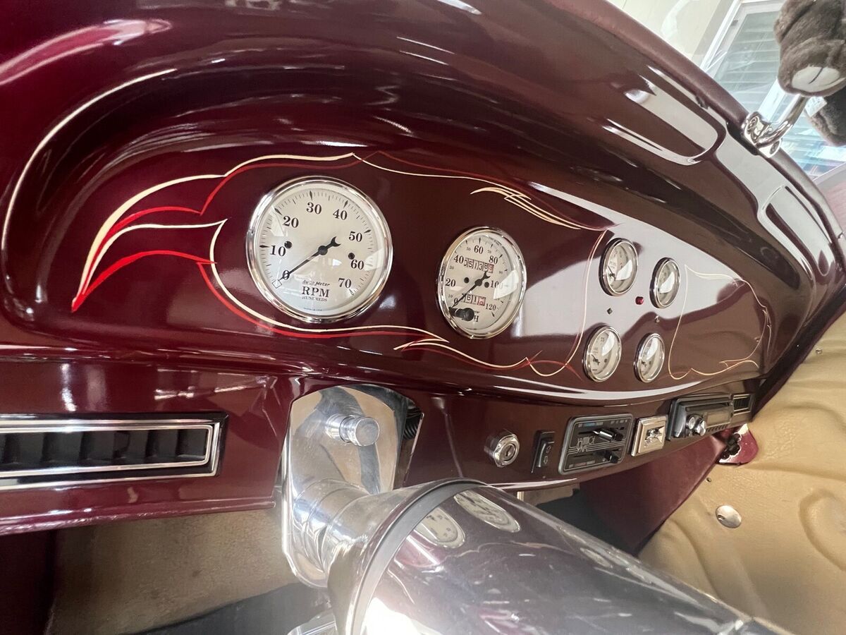 1934 chevrolet classic coupe red rwd automatic burgundy