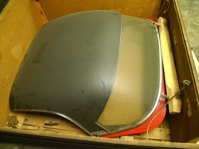1958 mercedes 300sl removable hardtop in original crate ex car 198042-10-8500307