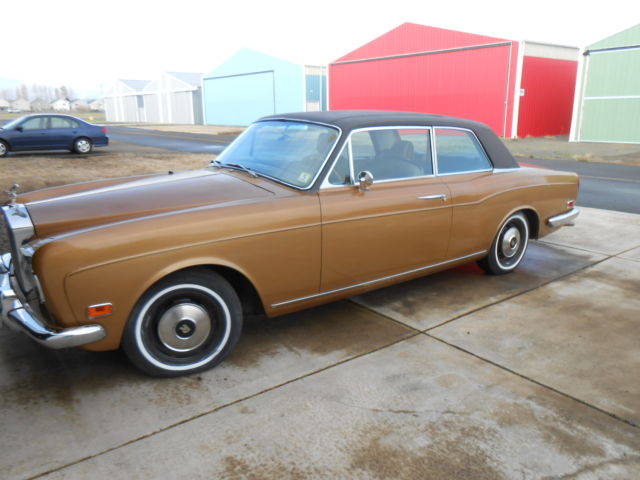 1972 rolls royce corniche coupe ,rare chrome bumper barn find rust free low res