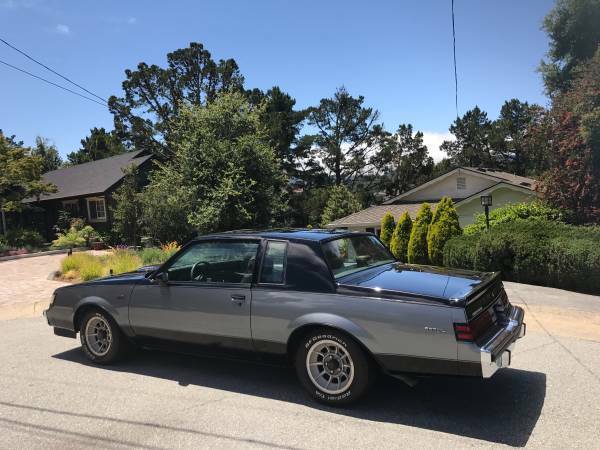 1986 buick t-type wh1 designer series