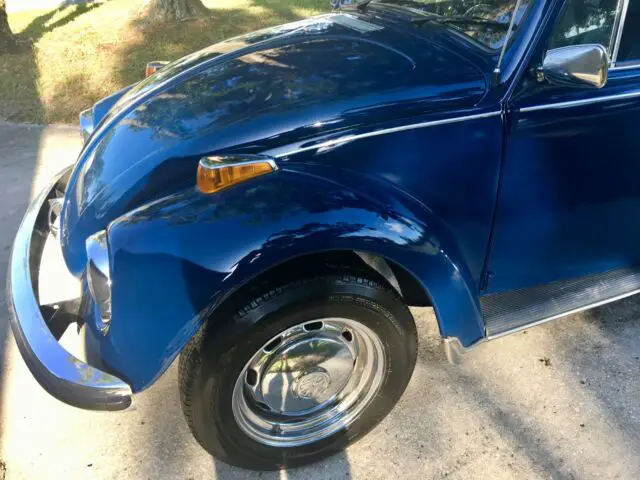 volkswagen beetle (1969, navy, excellent condition, model 1302, vintage)