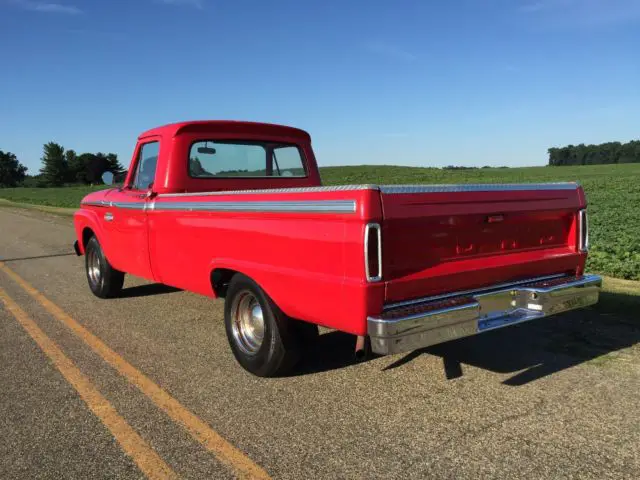 1966 ford f100 custom cab 352 w/4spd barn find