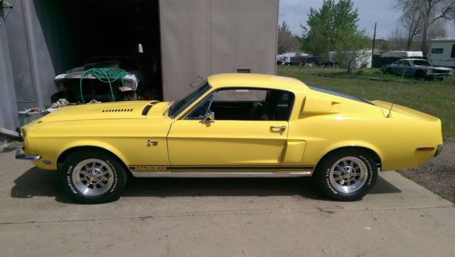 1968 ford shelby gt 500 kr 4 speed air special yellow! video