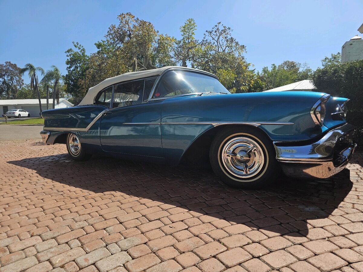 1957 oldsmobile super 88 blue