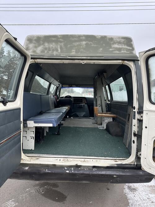 1990 ford f-350 econoline van-wheelchair lift