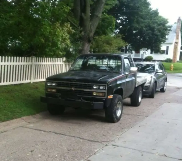 1980 chevrolet silverado flatbed 454ci gasoline automatic off road tires winch