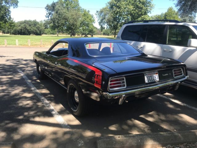 1970 plymouth cuda 440-6 pack v code tx9 black