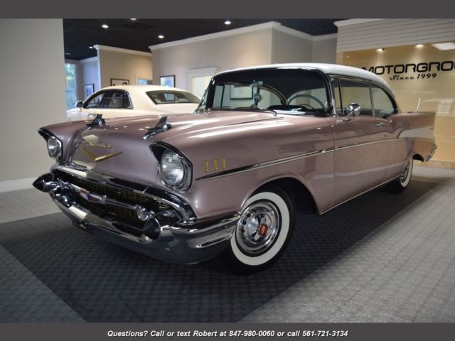 1957 chevrolet bel air 57 bel air coupe, loving restoration, factory specs, fl