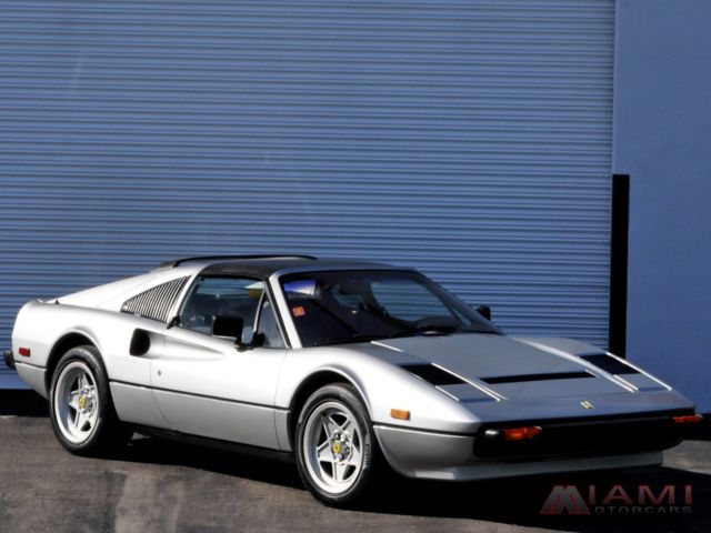 1984 ferrari 308 gtsi quattrovalvole silver/red 21k miles