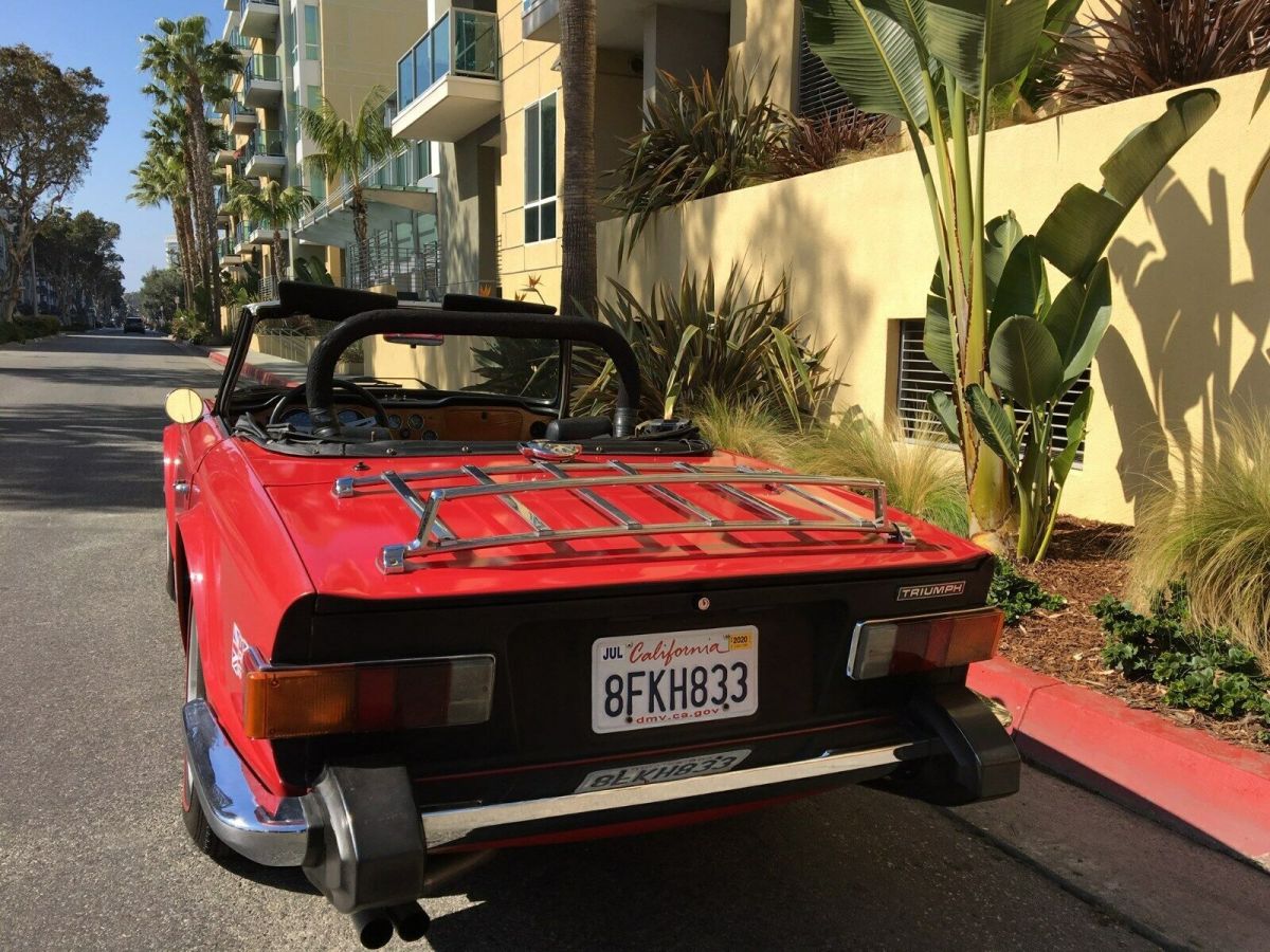 1974 triumph tr6 classic british convertible. california rust free example