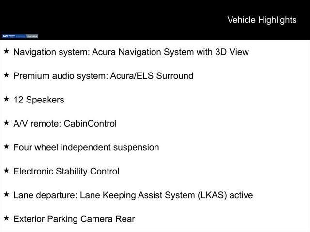 2022 acura mdx technology package