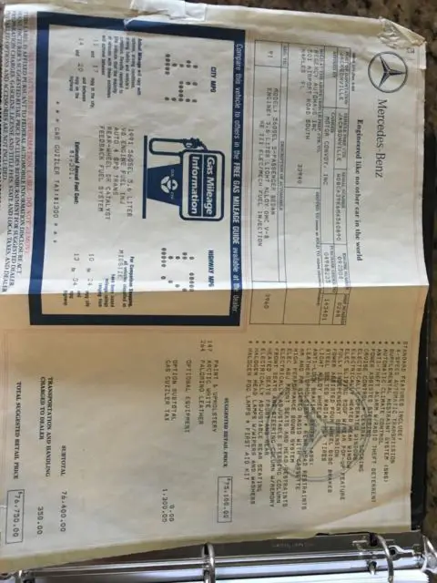 ~~ garage queen ~~ mercedes 560 sel w126 ~ lorinser k~ all records & sticker~~