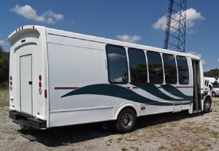 obo 1999 ford e450 "turtle top" 14-18 psg limo bus, shuttle bus in bellefontaine, oh
