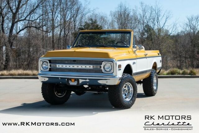 1970 chevrolet k-5 blazer yellow suv 5.3l gm vortec v8 4 speed automatic