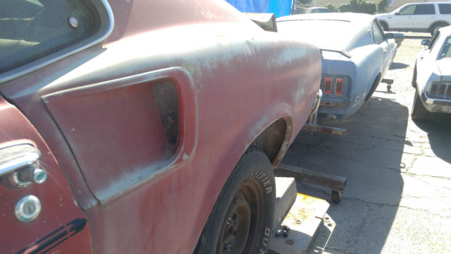 1969 ford mustang mach 1 m code black plate project car clean california title